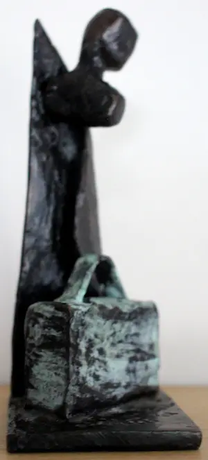 Renee van Leusden - Bronzen beeldje: Les bagages - 2002 kopen? Bied vanaf 175!