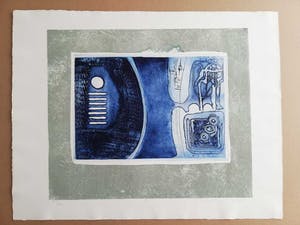 Jan Montyn - ABSTRACTIE / KLEURETS / 50x65cm / SIG / 1970 kopen? Bied vanaf 75!