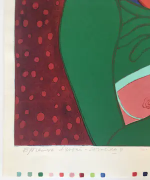 Corneille - ‘ Les Amants’ -kleurenets 1975 - epreuve d’essai - uniek werk. kopen? Bied vanaf 575!