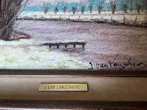 Julien Van Langenhove - Winterlandschap langs de Leie kopen? Bied vanaf 25!
