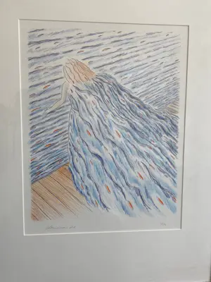 Jeroen Henneman - Watervrouw (1988) - grote litho, oplage 15/80 kaufen? Bieten Sie von 125!