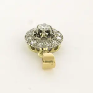 14k bicolour gouden hanger bezet met diamant 0.50ct kopen? Bied vanaf 350!