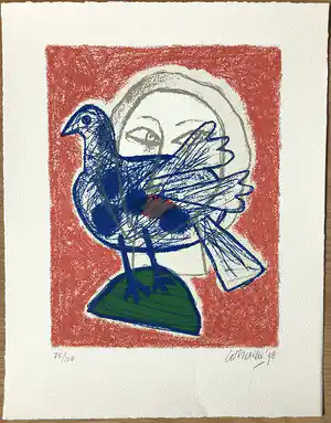 Corneille - Regard sur l'oiseau verkocht voor € 160!