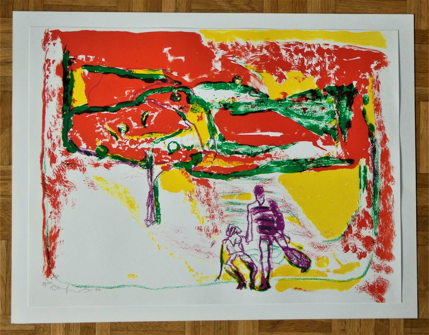 Pieter Defesche - 'Onder de appelboom' verkocht voor € 65!