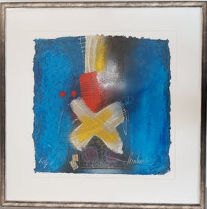 Theo Koster - Indiaprent X op blauw kopen? Bied vanaf 20!