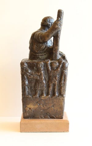 Niel Steenbergen - Bronzen beeld De Marskramer, oorspronkelijk ontwerp 1965 kopen? Bied vanaf 450!