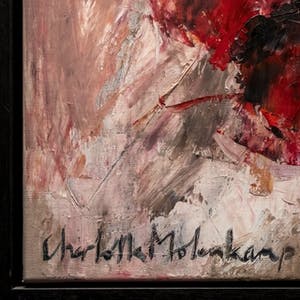 Charlotte Molenkamp - olieverf op doek : boeket bloemen (groot!) kopen? Bied vanaf 2995!