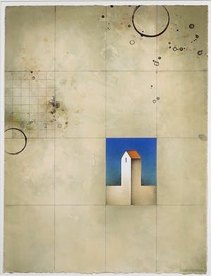 Jurjen Ravenhorst - Lithografie, Zomernacht, Ingelijst kopen? Bied vanaf 40!