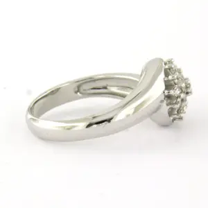 14k wit gouden ring met briljant geslepen diamant tot. 0.20ct – F/G - VS/SI kopen? Bied vanaf 460!