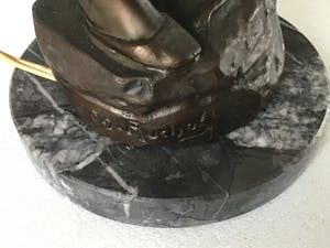 Curiosa - Charles Ruchot. Tafellamp .Smid kopen? Bied vanaf 75!