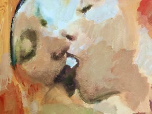 Peter Klashorst - De Kus kopen? Bied vanaf 1!