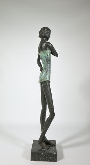 Isabel Ruys-Dudok van Heel - Bronzen beeld met tweekleurig patina, Eerste dans kopen? Bied vanaf 1300!