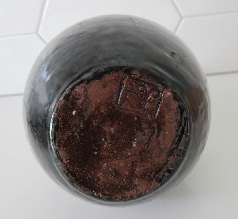 Niet of onleesbaar gesigneerd - Studio keramische terracotta kruik met mooi stroomglazuur kopen? Bied vanaf 1!