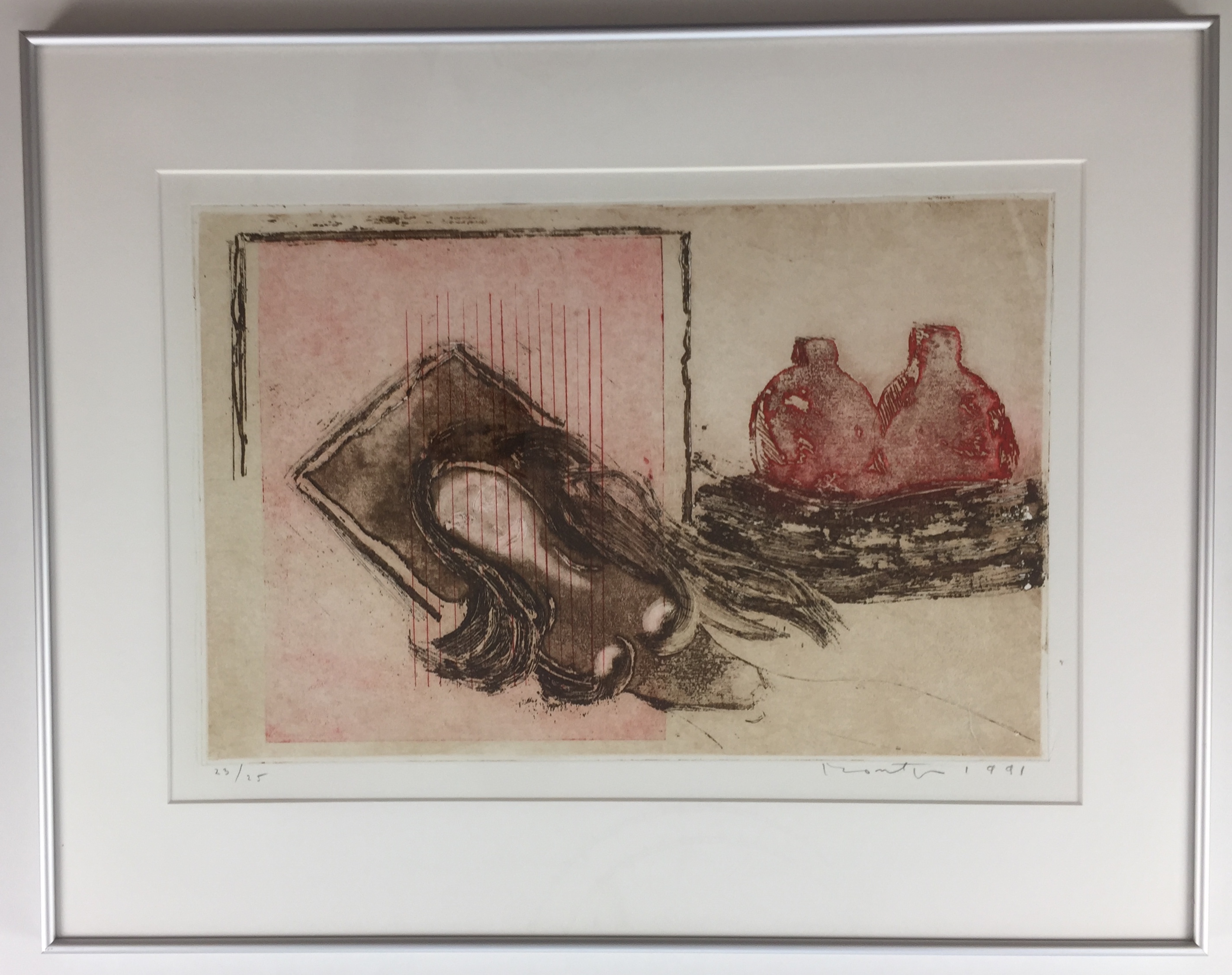 Jan Montyn - kleurenets, 'Roumpha I, behind the red bamboo', 1991 (KLEINE OPLAGE!) kopen? Bied vanaf 179!