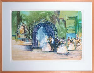 Toos van Holstein - Litho, Het bal - Ingelijst kopen? Bied vanaf 50!