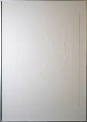 Harry van Kuyk - Reliëfdruk, Letter C - Ingelijst verkocht voor € 150!