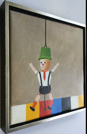 Dirk Bakker - set van 2 olieverfschilderijen - in baklijst kopen? Bied vanaf 79!