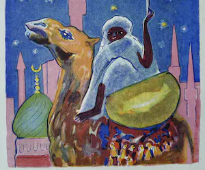 Kees van Dongen - Gravure 1001 nacht: 'Le voyage de Kamaralzamân kopen? Bied vanaf 10!