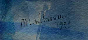 AcheterMaya Wildevuur - zeer grote aquarel: boeket - 1990? Enchérissez de 495!