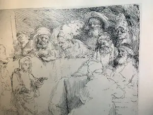 Rembrandt van Rijn - Rembrandt Van Rijn (1606-1669) - Christus onder de schriftgeleerden (1652) kopen? Bied vanaf 75!