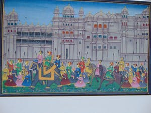 Niet of onleesbaar gesigneerd - Zijde schildering kopen? Bied vanaf 1!