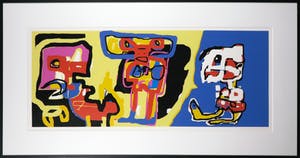 Jan te Wierik - Zeefdruk, Zonder titel - Ingelijst (Groot) kopen? Bied vanaf 160!