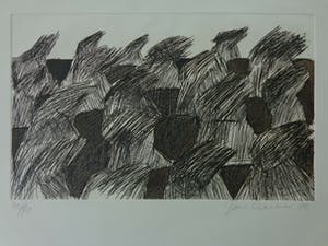 Jan Cremer - ABSTRACTIE / ZW-W ETS / 49x64cm / SIG / 1976 kopen? Bied vanaf 80!