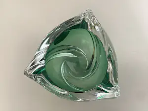 Val-Saint-Lambert - Kristal object groen glas kopen? Bied vanaf 65!