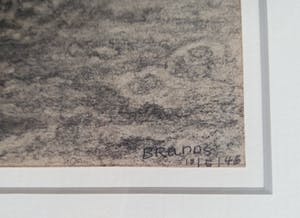 Eugene Brands - Potloodtekening: Surrealistische voorstelling - 1946 kopen? Bied vanaf 475!