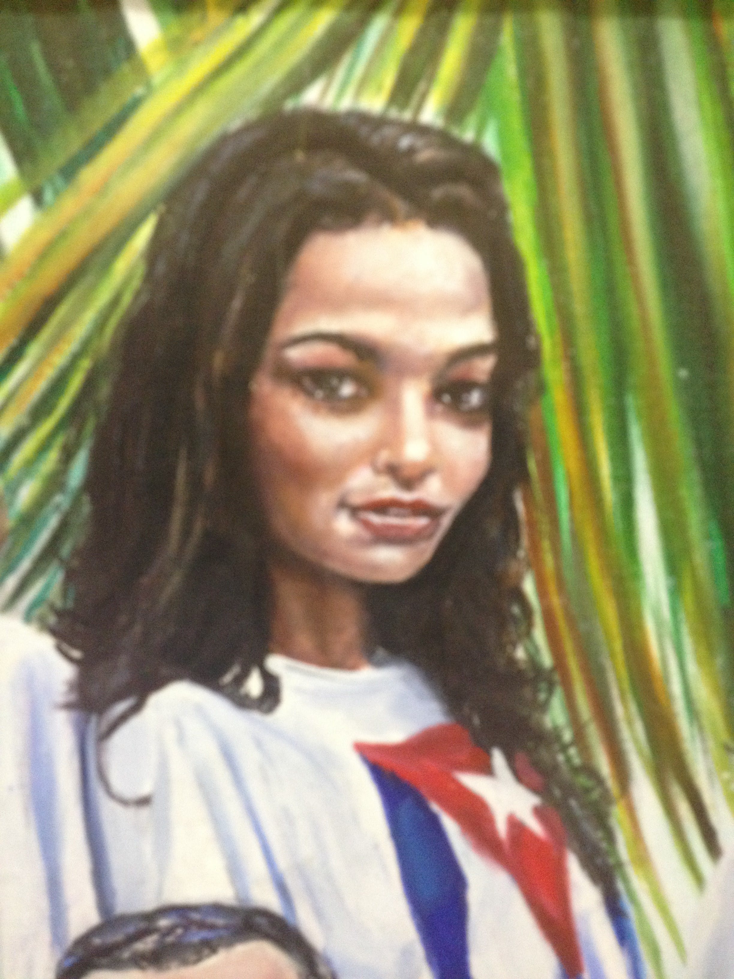 Niet of onleesbaar gesigneerd - Olieverf op doek - Groepsportret Cuba 2009 kopen? Bied vanaf 1!