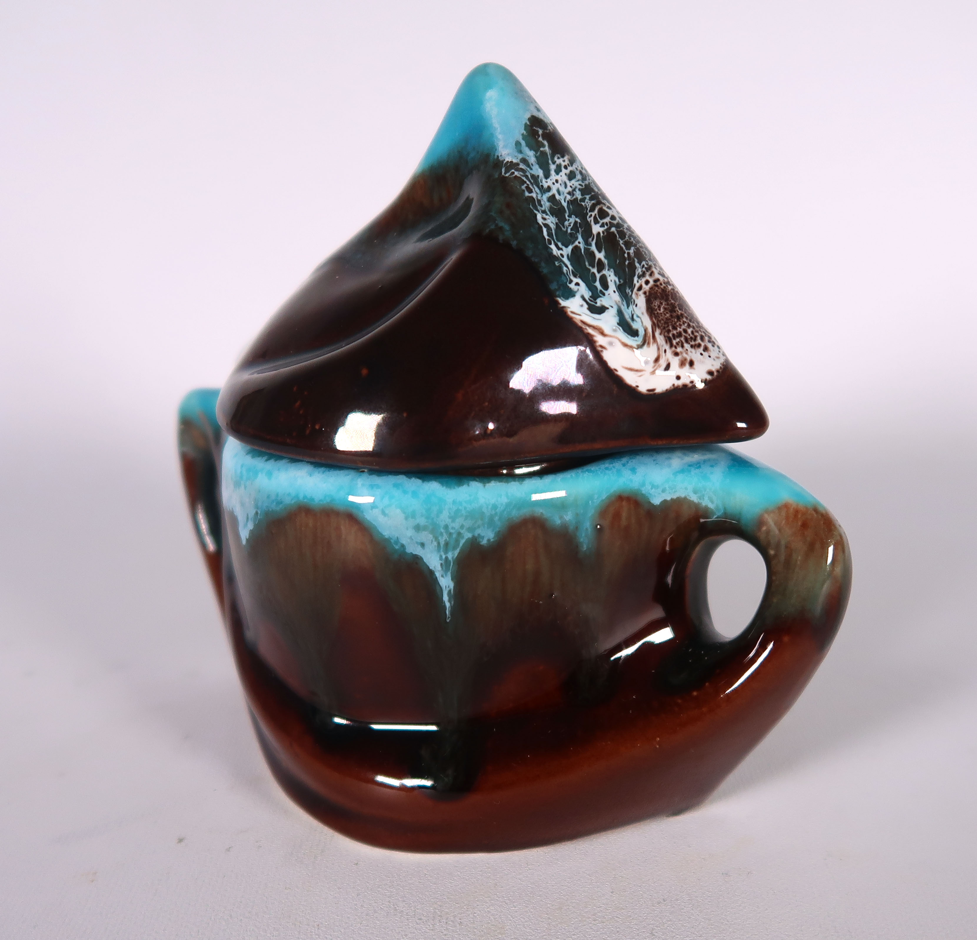 Vallauris Keramiek - Geglazuurd keramiek, Bruin en blauw servies kopen? Bied vanaf 35!