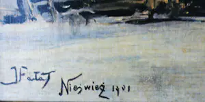Julian Falat - Julian Fałat (1859-1929) „Herrenhaus in Nieśwież 1901“ kopen? Bied vanaf 99!