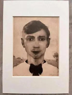Jan Mankes - Originele Heliogravure Zelportret 1923 kopen? Bied vanaf 110!