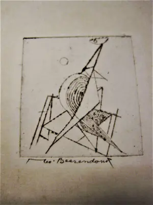 Theo Beerendonk - jaren 60 - twee (2) droge naald Etsjes "Naakten" potlood gesigneerd kopen? Bied vanaf 28!