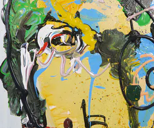 Henk Klinkhamer - Acryl op doek, Arbeiders IV kopen? Bied vanaf 150!