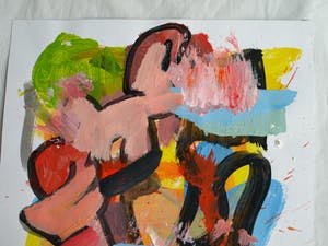 Peter Klashorst - Acrylverf op papier – Abstract 1 - 2016 kopen? Bied vanaf 35!
