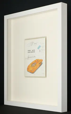 Panamarenko - Signierte Art Card "Thermo Voltaic - Energy Convertor" - Professionell gerahmt kopen? Bied vanaf 485!