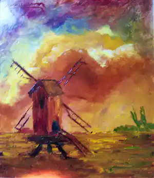 Leo Jordaens - Landschap met molen. vendu pour 40€ !