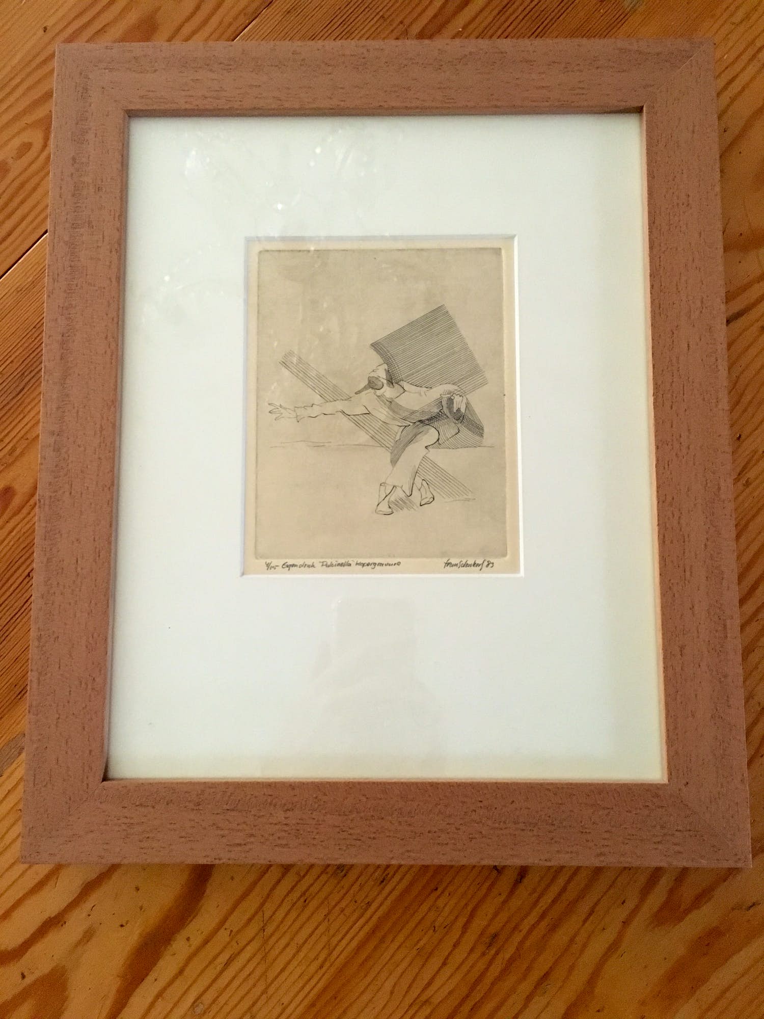 Frans Denkers - Kopergravure Pulcinella kopen? Bied vanaf 75!