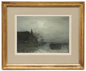 Jan Hendrik Weissenbruch - Noorden bij maanlicht kopen? Bied vanaf 1950!