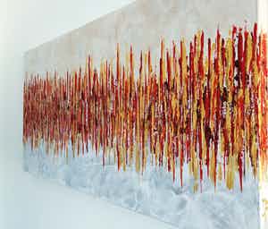 John Foppen - Rapsody In Red ...... # K05 . XL. GROOT. verkocht voor € 169!