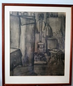 Chris Jansen - Interieur van het atelier kopen? Bied vanaf 40!