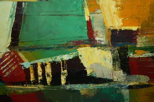 Niet of onleesbaar gesigneerd - abstract 1962 onleesbaar kopen? Bied vanaf 1!