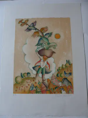Francoise Deberdt - Litho, Titel.DE VLIEGENDE JAGER. kopen? Bied vanaf 35!