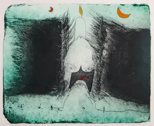 Michel van Overbeeke - Kleurets op papier, Zonder titel - Ingelijst kopen? Bied vanaf 80!