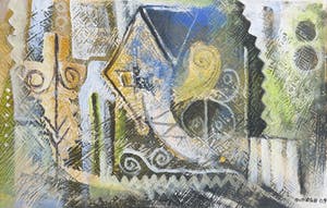 Niet of onleesbaar gesigneerd - Gemengde techniek op doek, Zonder titel - Ingelijst kopen? Bied vanaf 1!