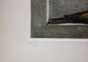 Jean Paul Vroom - Ingekleurde ets 'Vogel in nis' (1951) kopen? Bied vanaf 80!