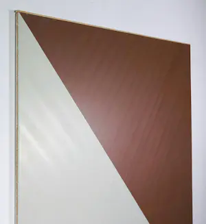Joan Verheyen - Synthetische verf op paneel, Zonder titel (diagonale compositie)- Ingelijst kopen? Bied vanaf 100!