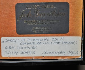 Harry Balm - potloodtekening + schilderij - beiden ingelijst kopen? Bied vanaf 40!