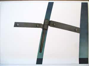 Marinus Fuit - Litho "Uitgespaarde vorm scheepsroer" verkocht voor € 45!